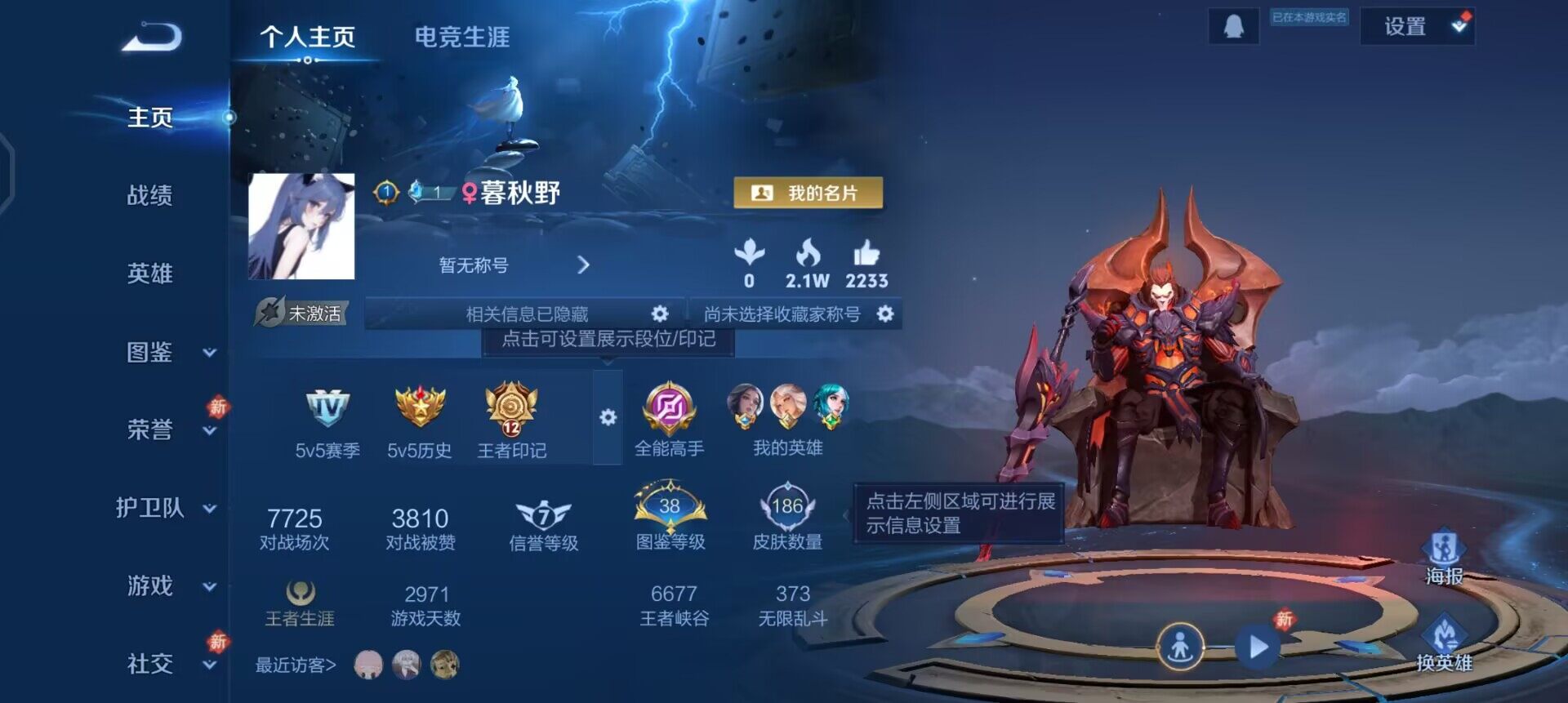 WZLX4245548王者荣耀账号详情图2