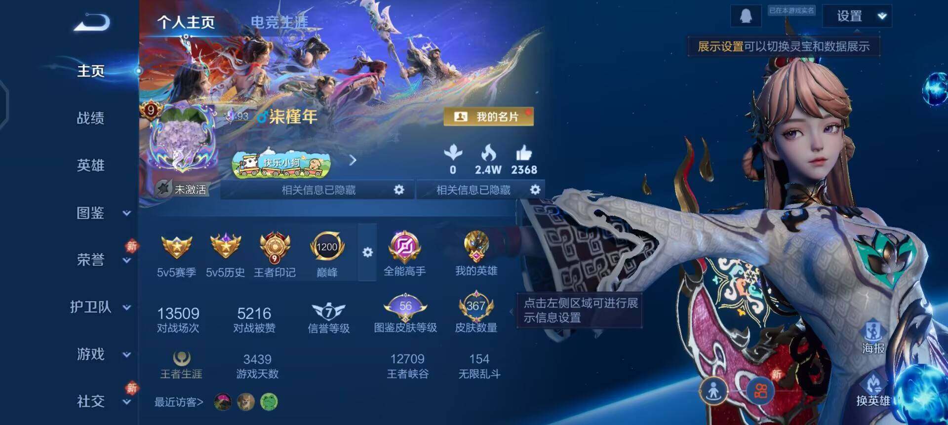 WZQM4245494王者荣耀账号详情图3 WZQM4245494王者荣耀账号详情图3