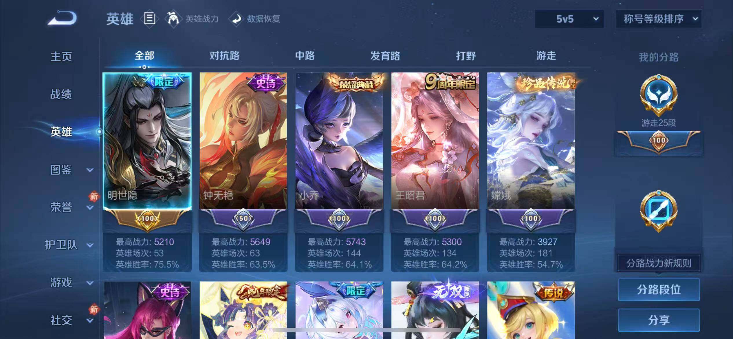 WZLX4247321王者荣耀账号详情图3