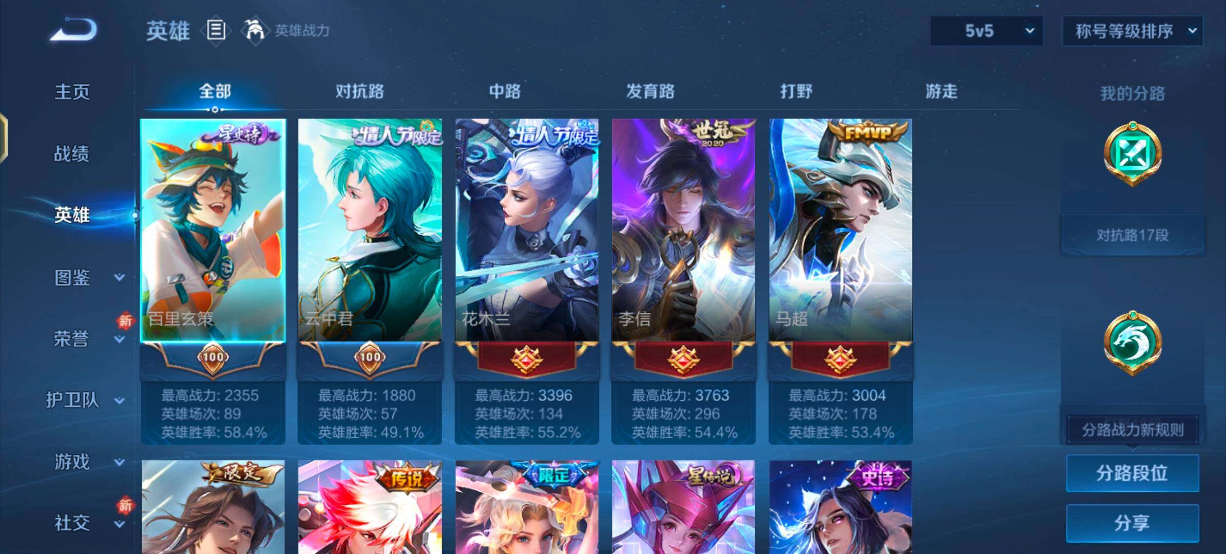 WZLX4246151王者荣耀账号详情图3 WZLX4246151王者荣耀账号详情图3