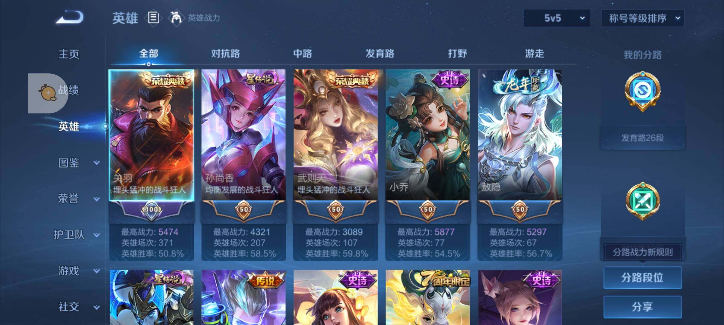 WZLX4247204王者荣耀账号详情图3