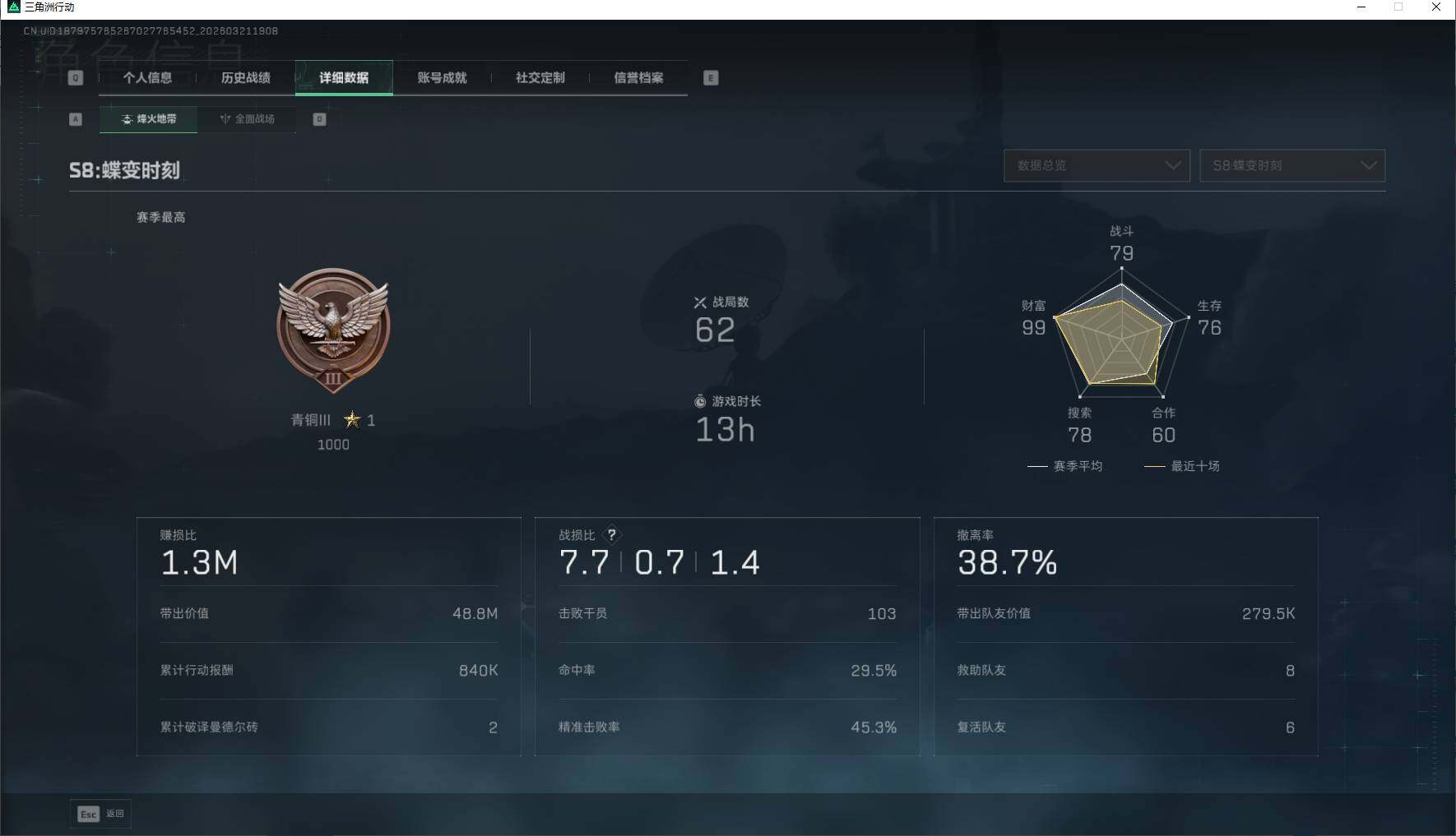 SJZEY476089三角洲行动账号详情图8