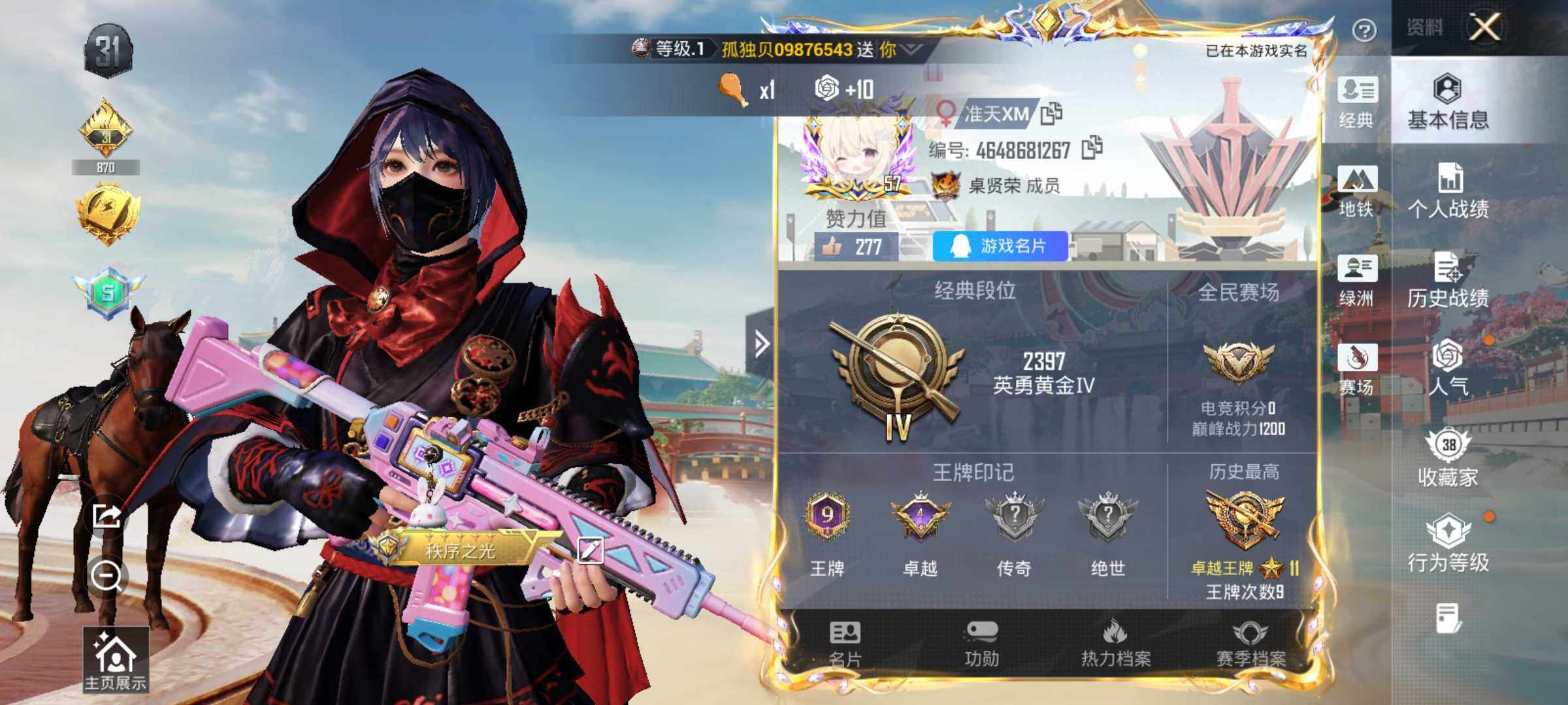 HPLX4137373和平精英账号详情图5