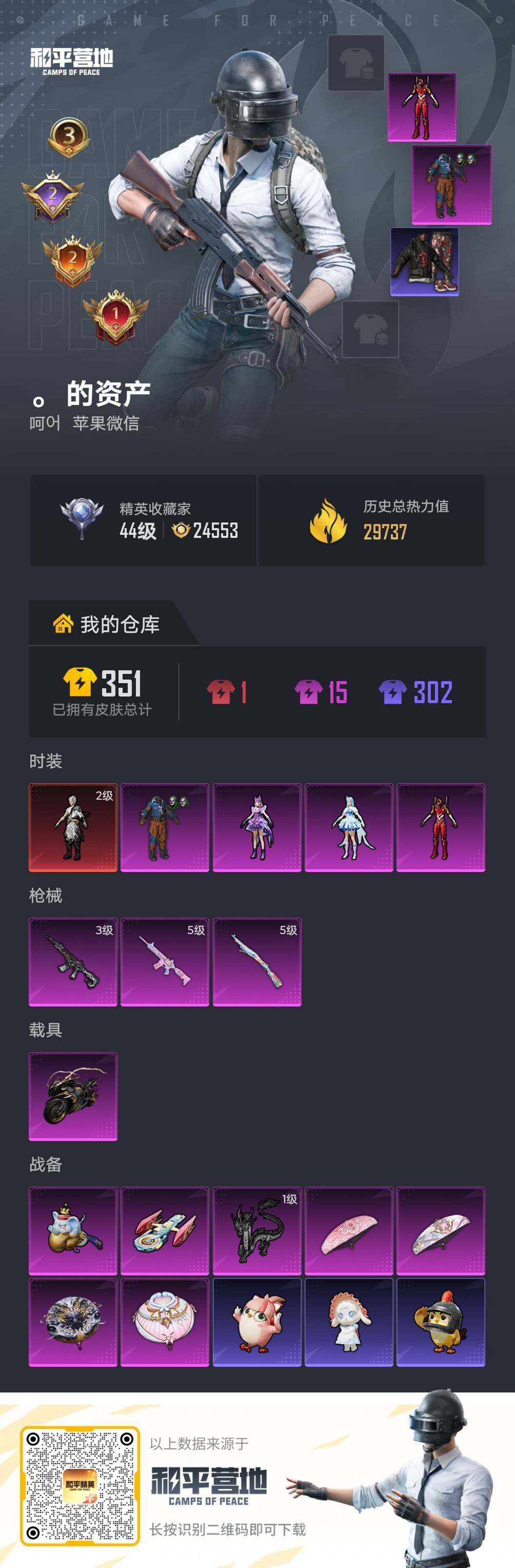 HPLE4137407和平精英账号详情图4