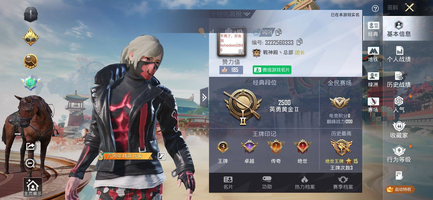 HPLE4137407和平精英账号详情图5