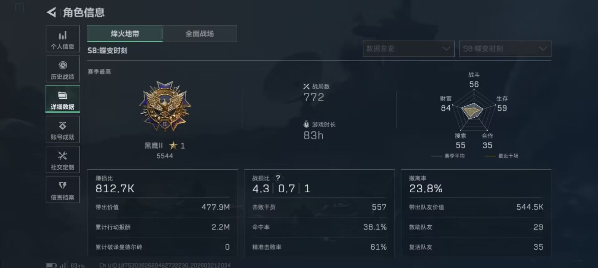 SJZEY476084三角洲行动账号详情图7