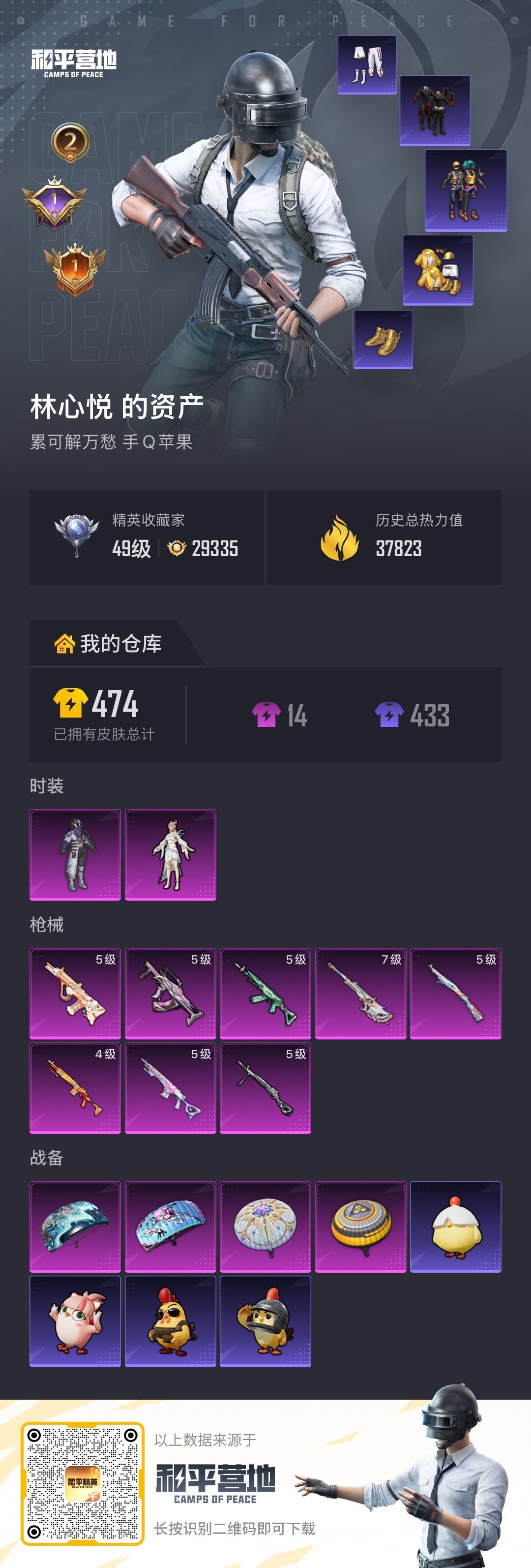 HPLX4137178和平精英账号详情图4