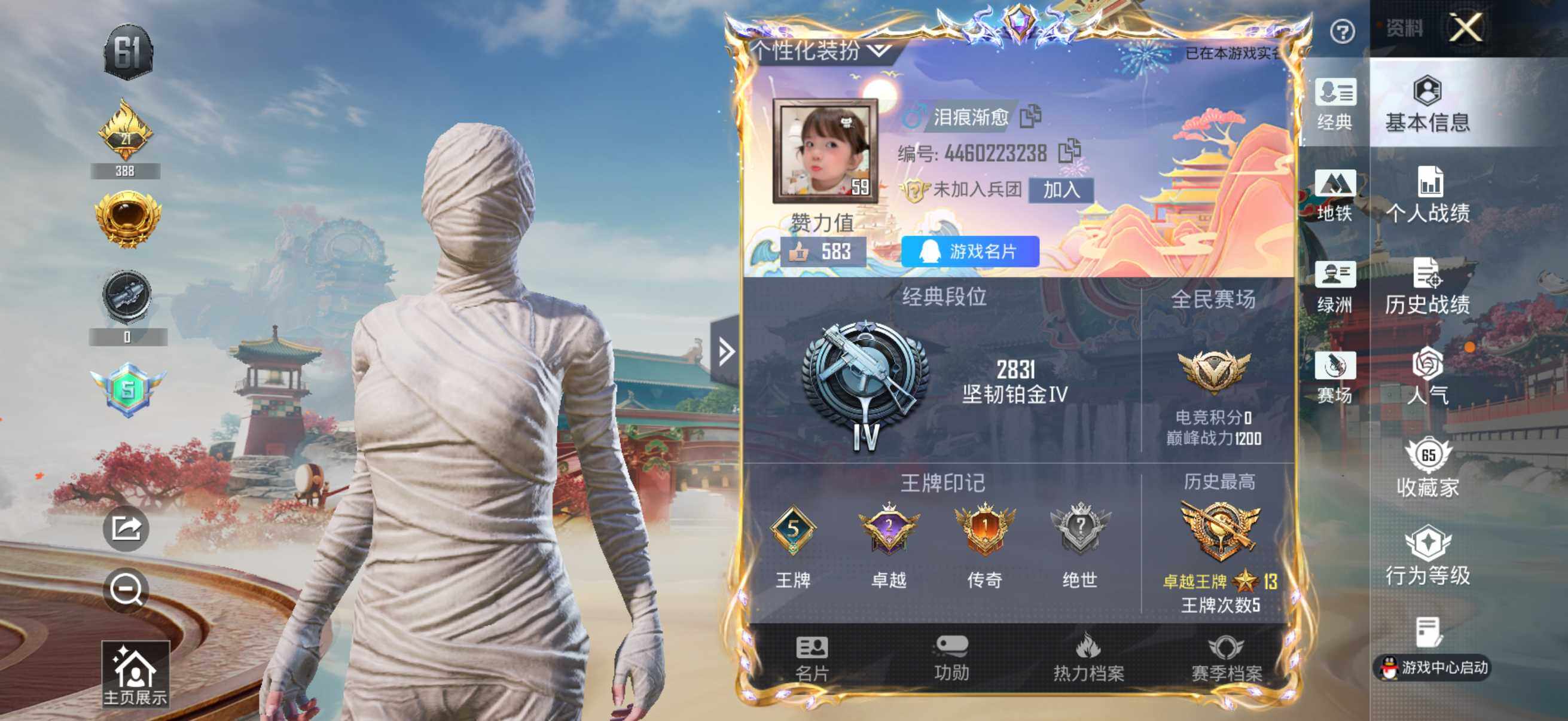 HPQM4136824和平精英账号详情图13