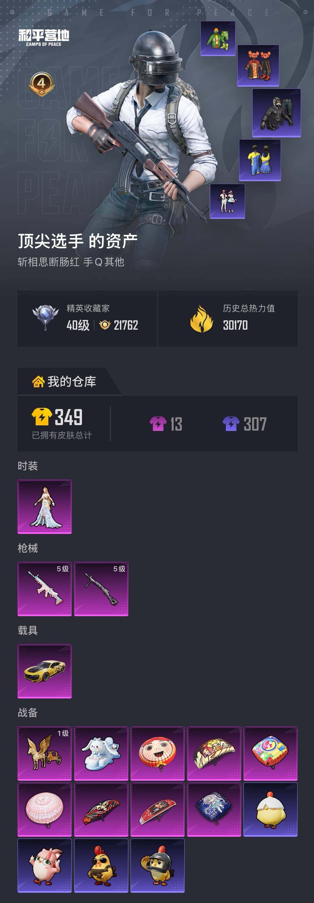 HPQM4136969和平精英账号详情图5