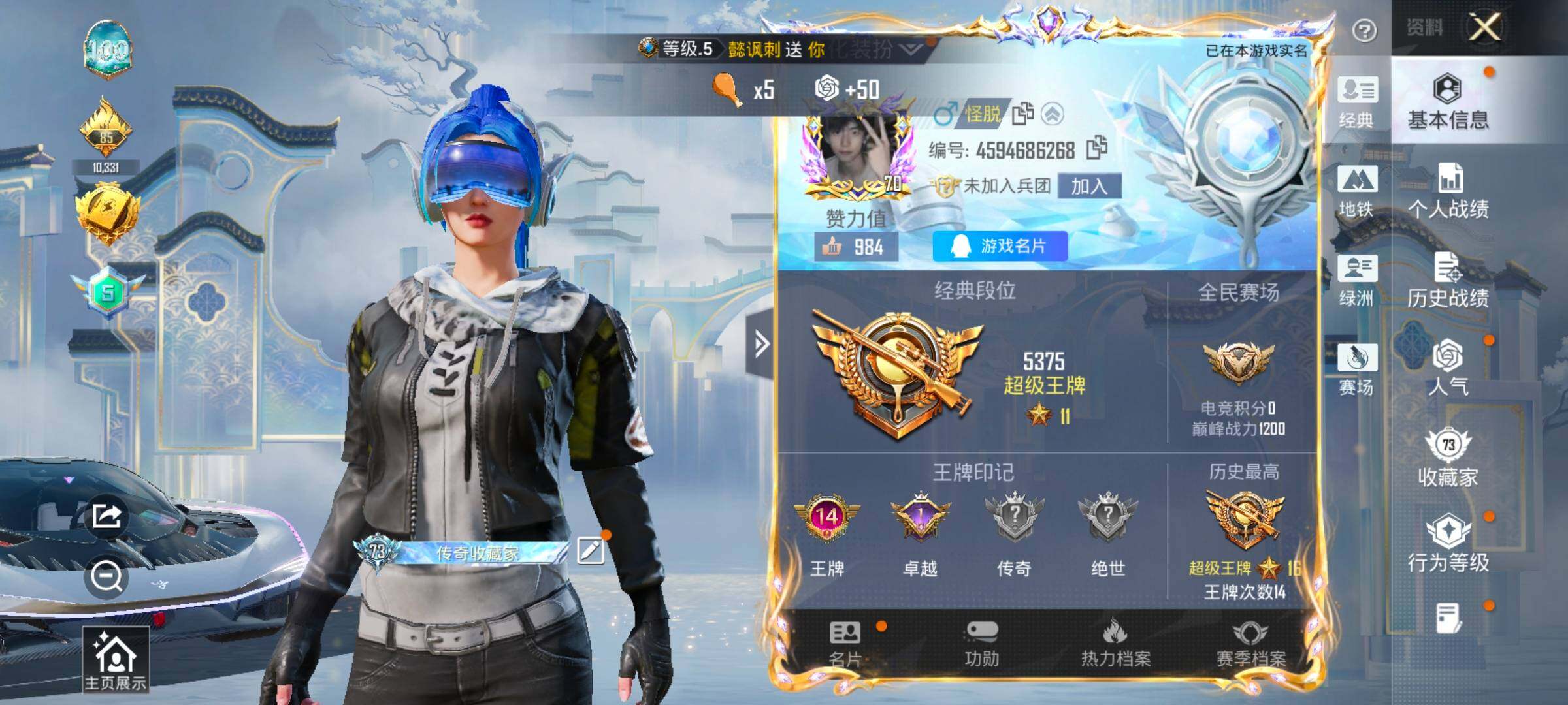 HPLX4137510和平精英账号详情图2