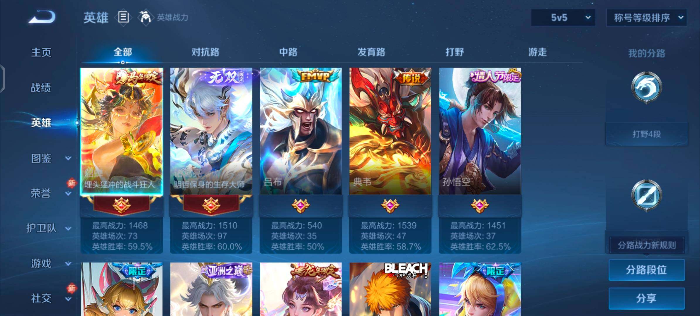 WZLX4249462王者荣耀账号详情图3