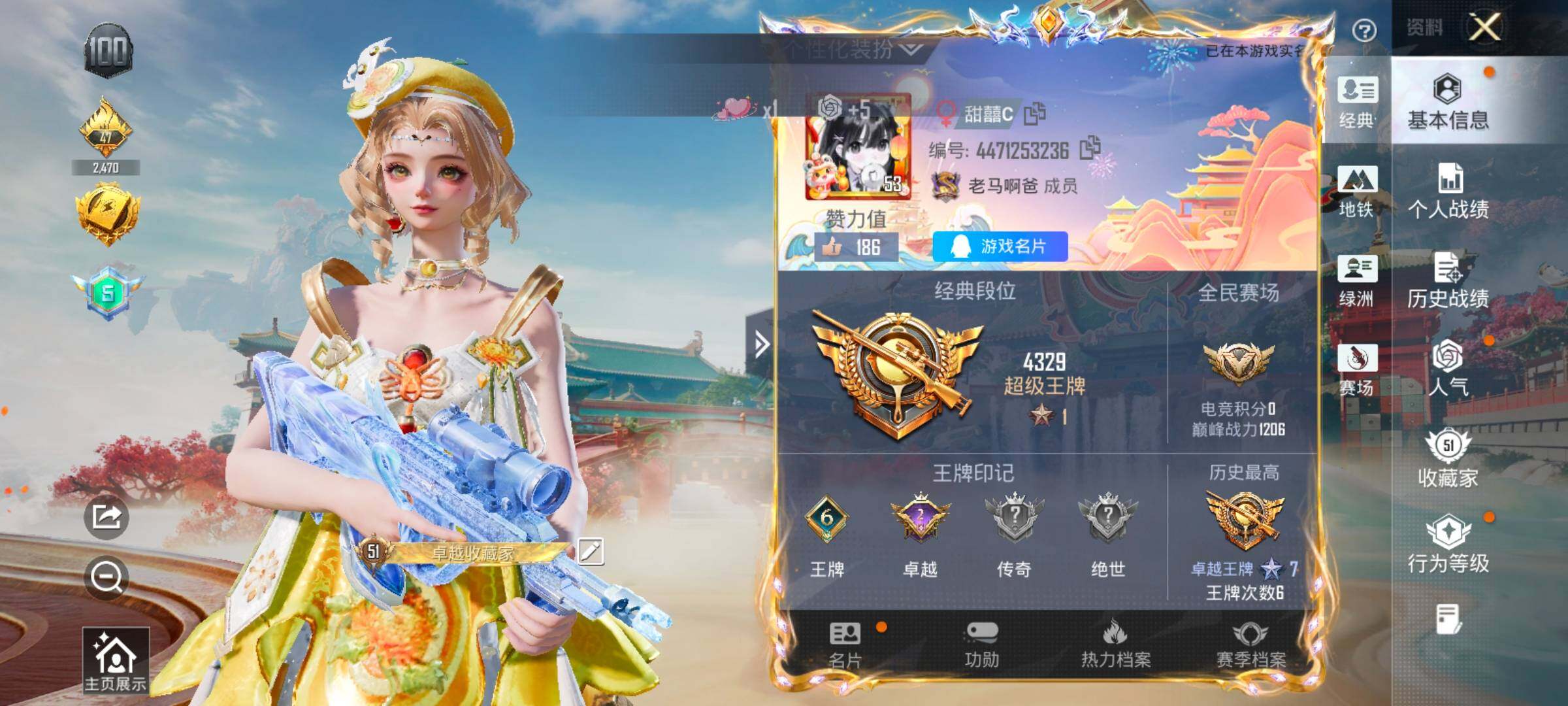 HPLX4137806和平精英账号详情图2