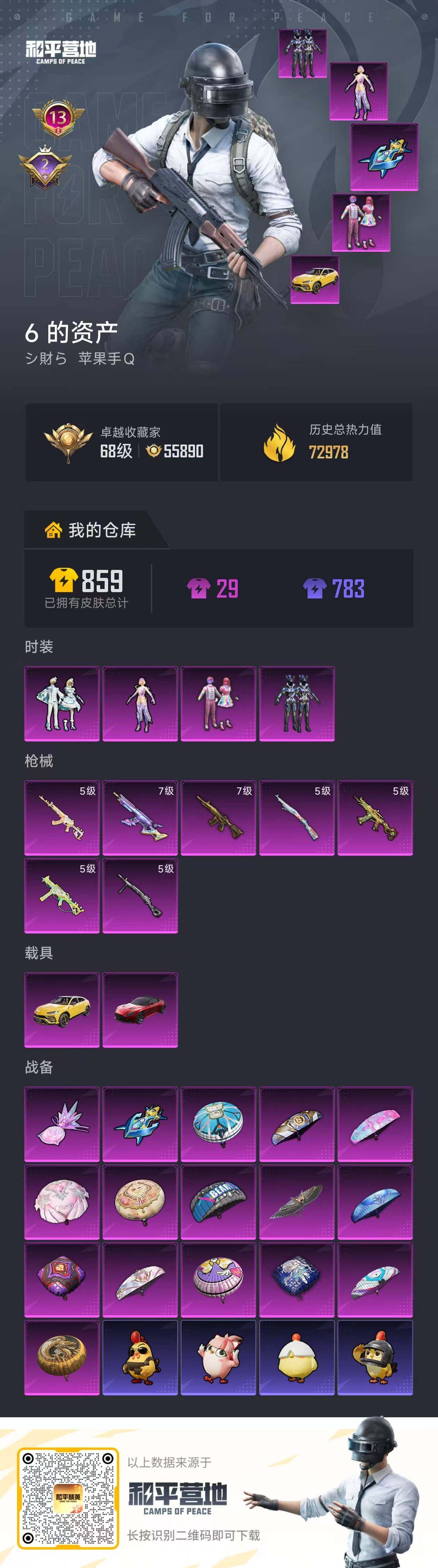 HPLE4139112和平精英账号详情图14