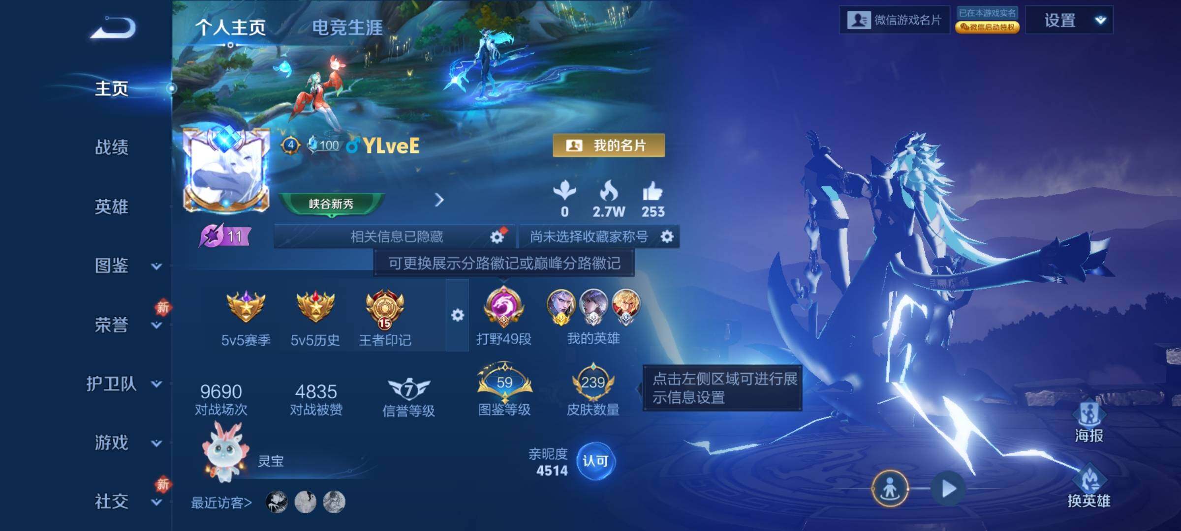 WZLX4259881王者荣耀账号详情图2