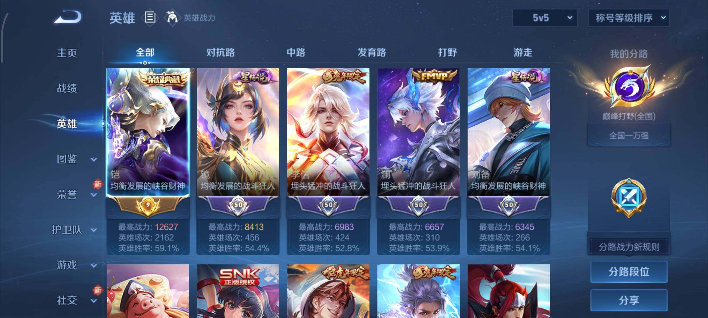 WZLX4259881王者荣耀账号详情图3