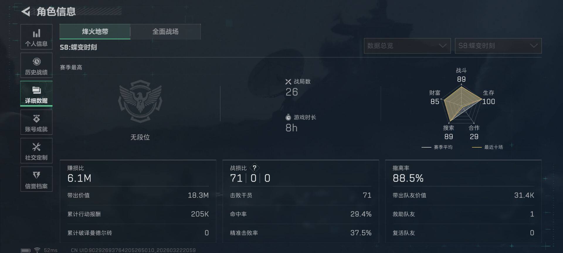 SJZEY476936三角洲行动账号详情图4 SJZEY476936三角洲行动账号详情图4