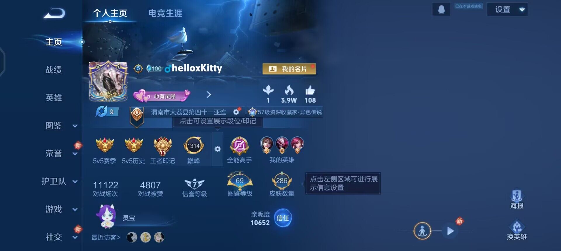 WZLX4259099王者荣耀账号详情图2