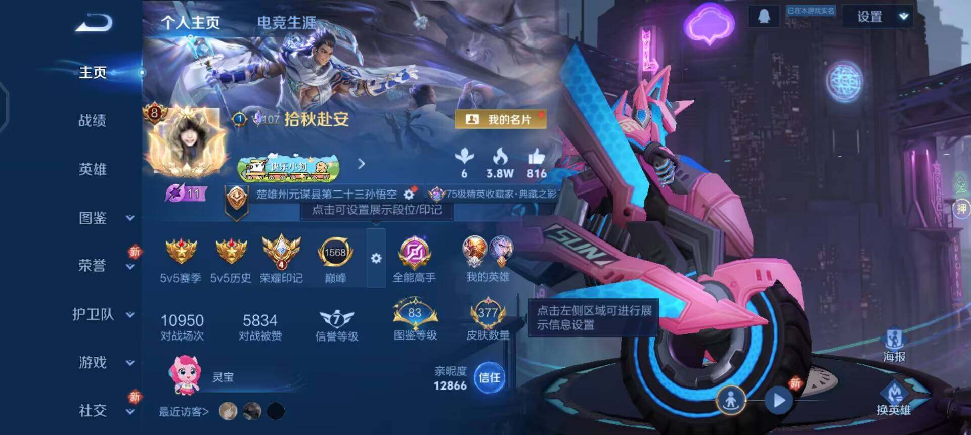 WZLX4259113王者荣耀账号详情图2