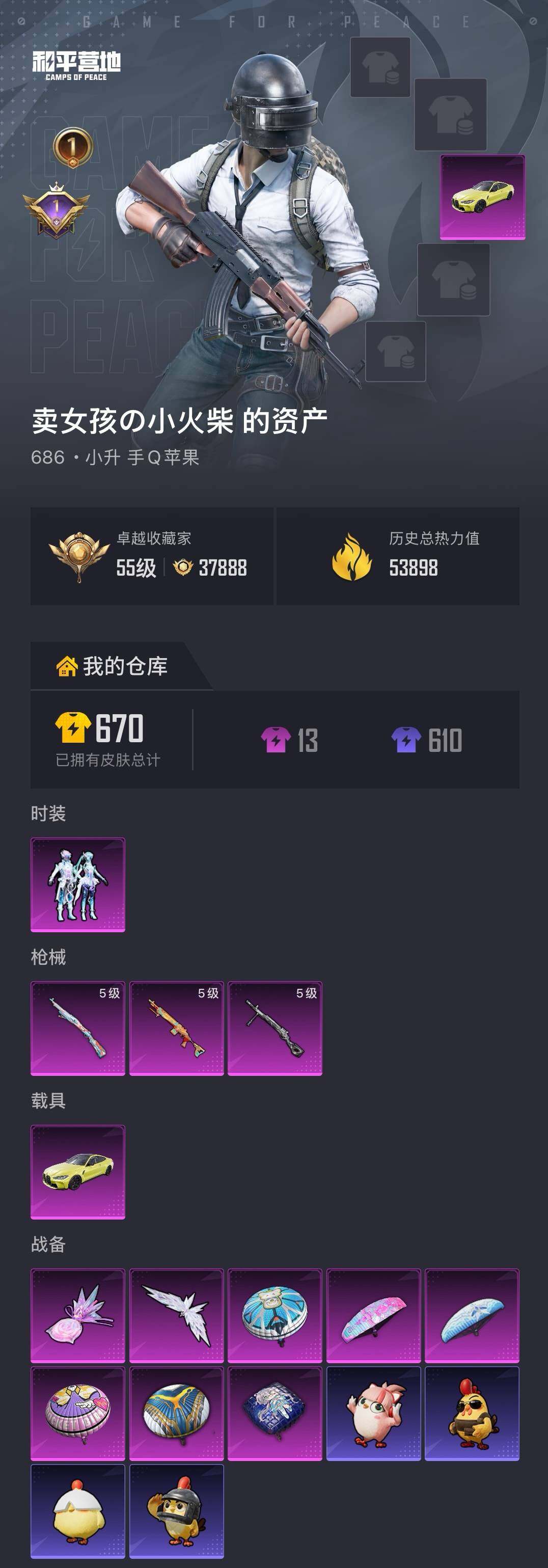 HPQM4138498和平精英账号详情图6