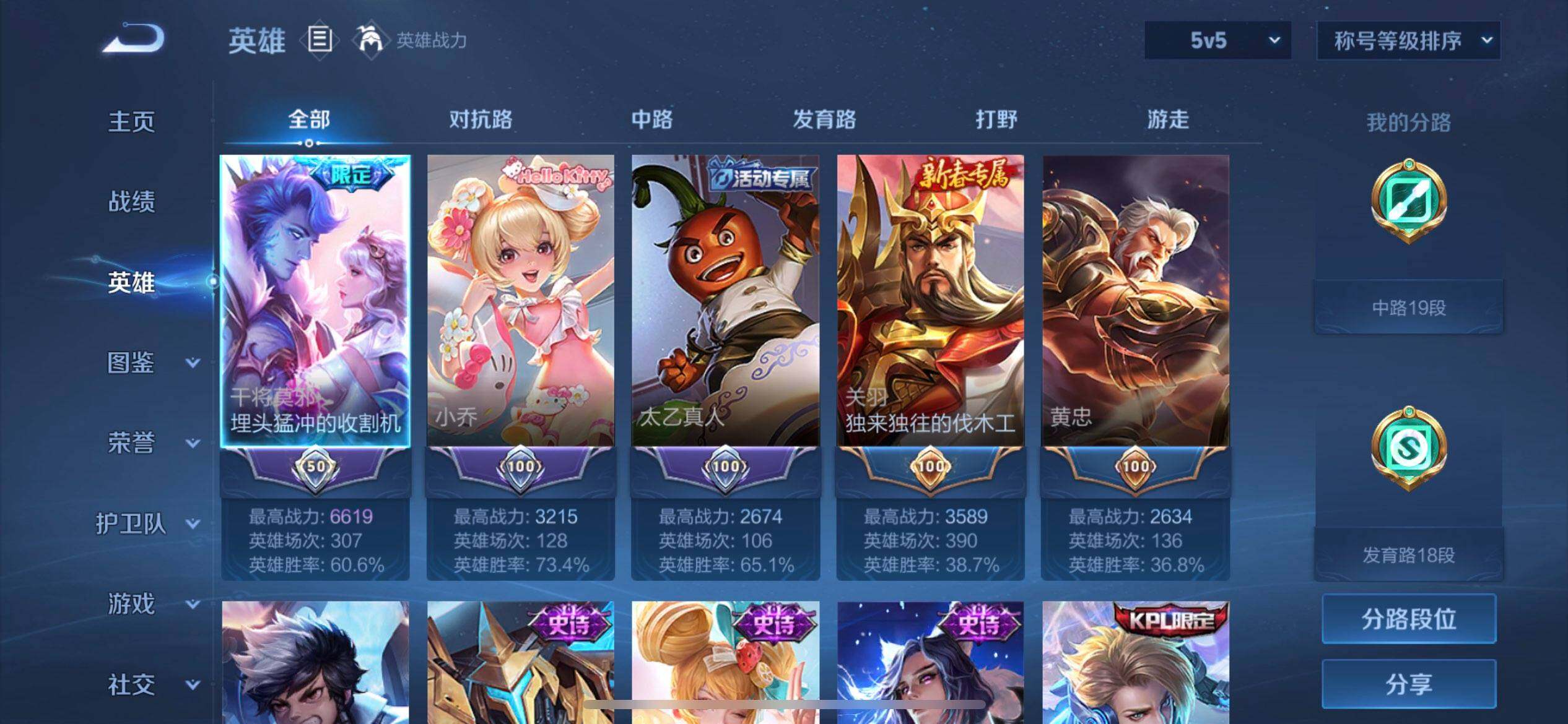 WZLX4259022王者荣耀账号详情图4