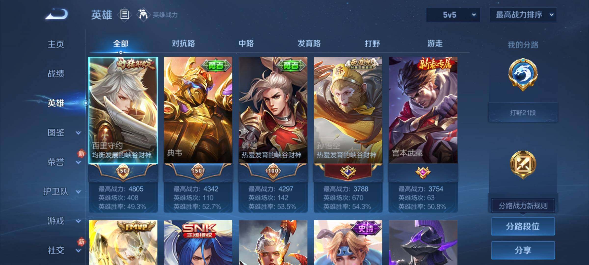 WZCMY4252201王者荣耀账号详情图3