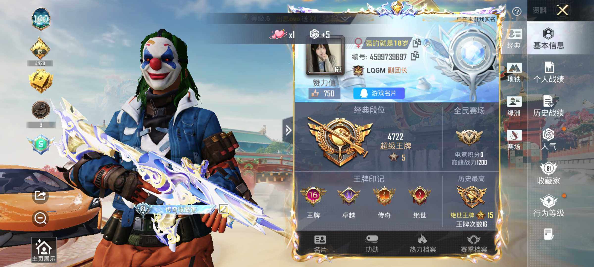 HPLE4140918和平精英账号详情图8