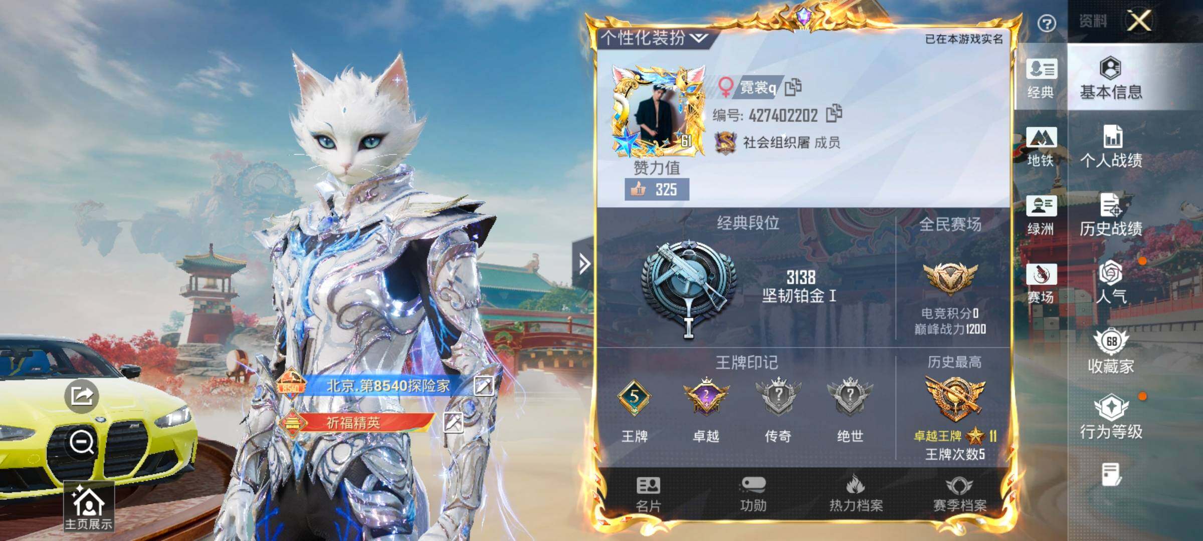 HPLX4140740和平精英账号详情图2