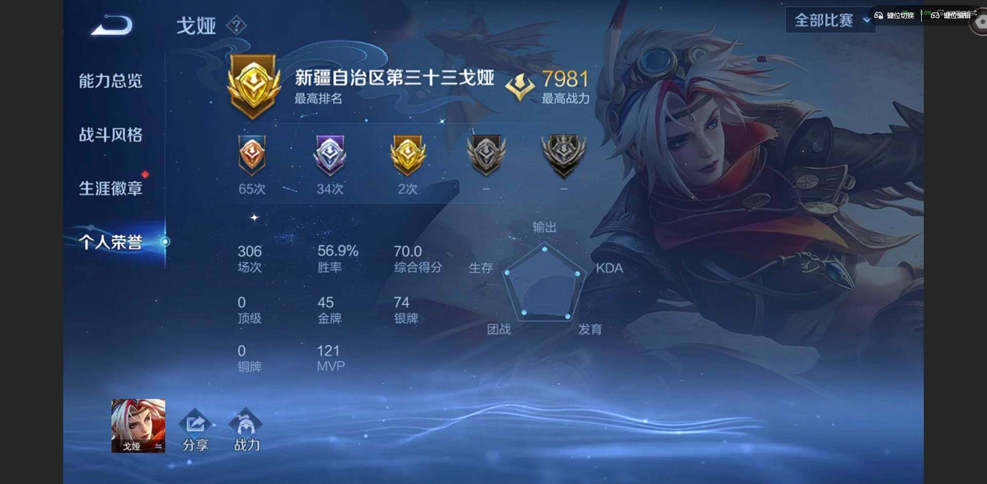 WZLX4254860王者荣耀账号详情图4 WZLX4254860王者荣耀账号详情图4