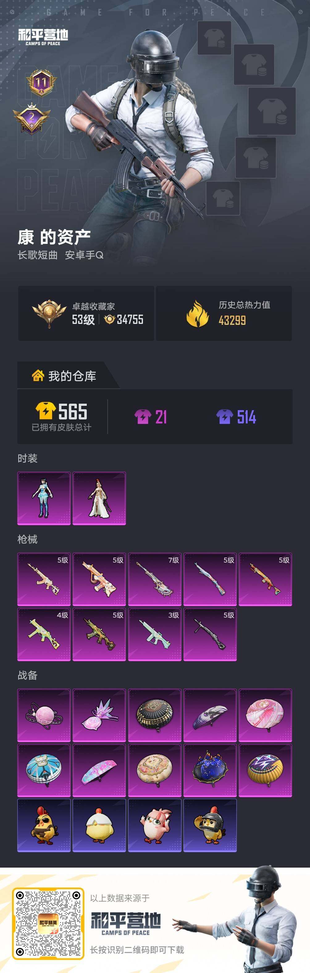 HPLE4139126和平精英账号详情图4