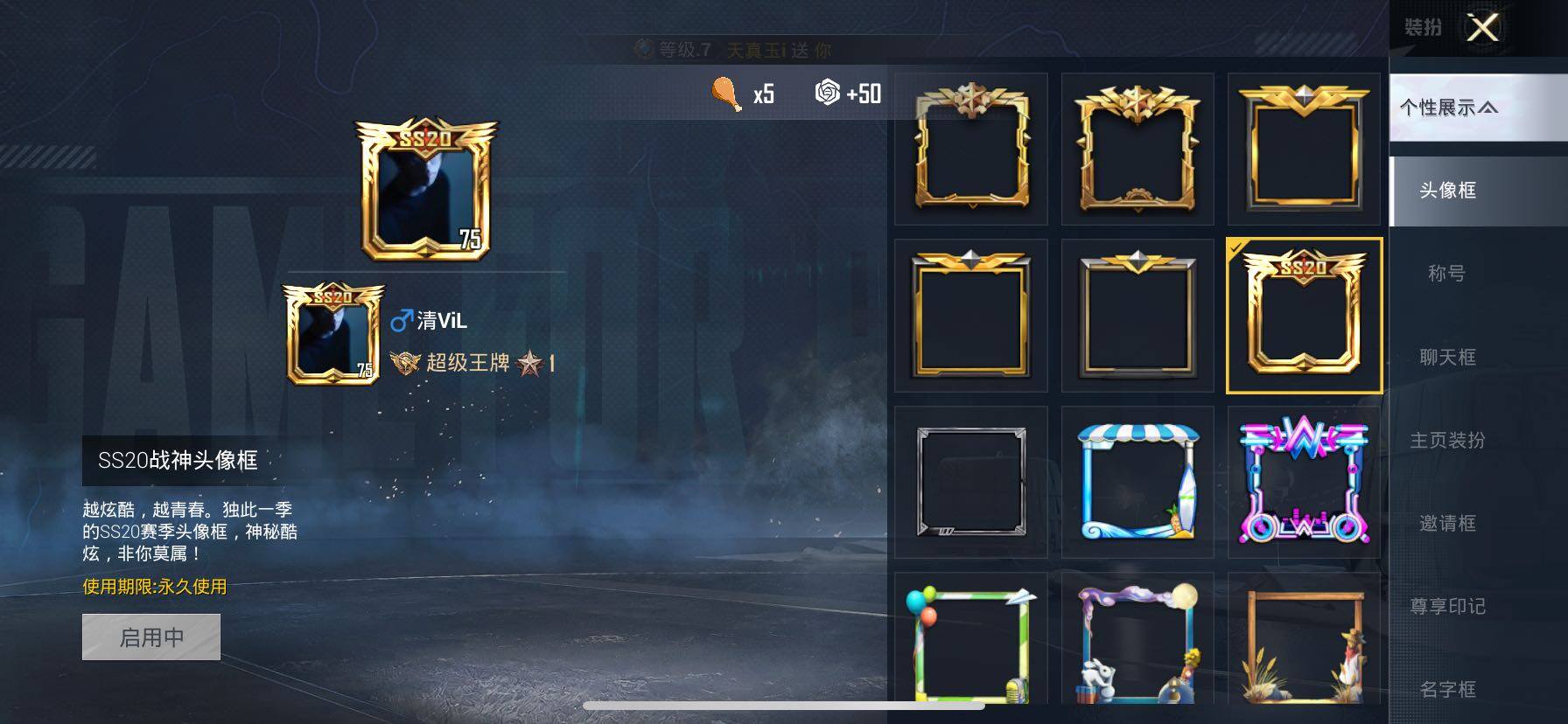 HPLE4140927和平精英账号详情图10