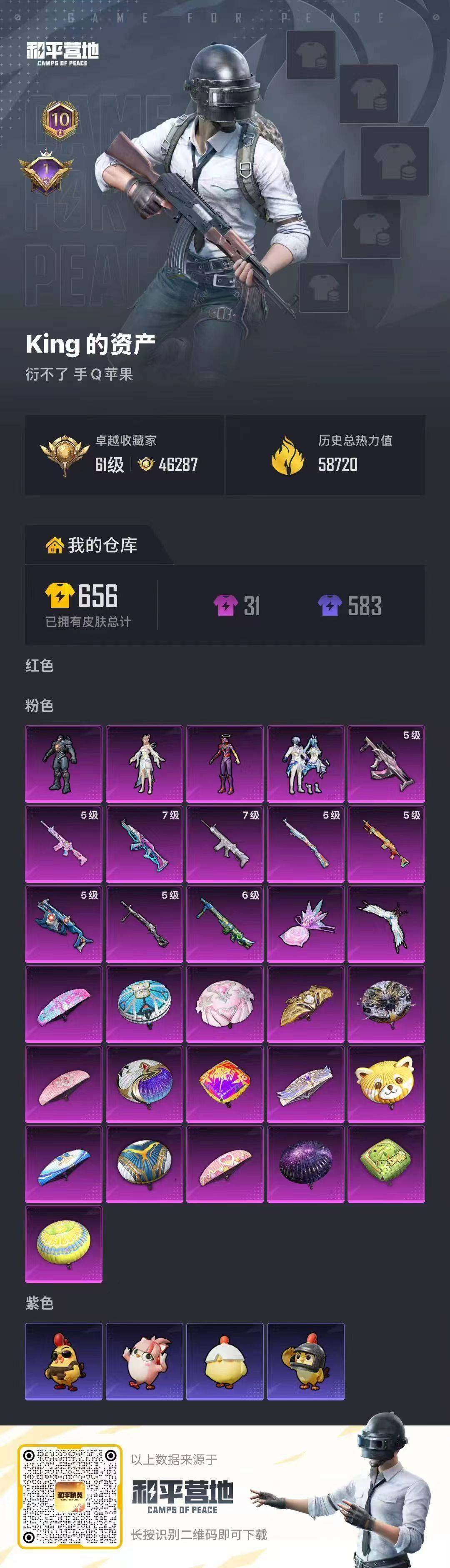 HPCMW4168025和平精英账号详情图5