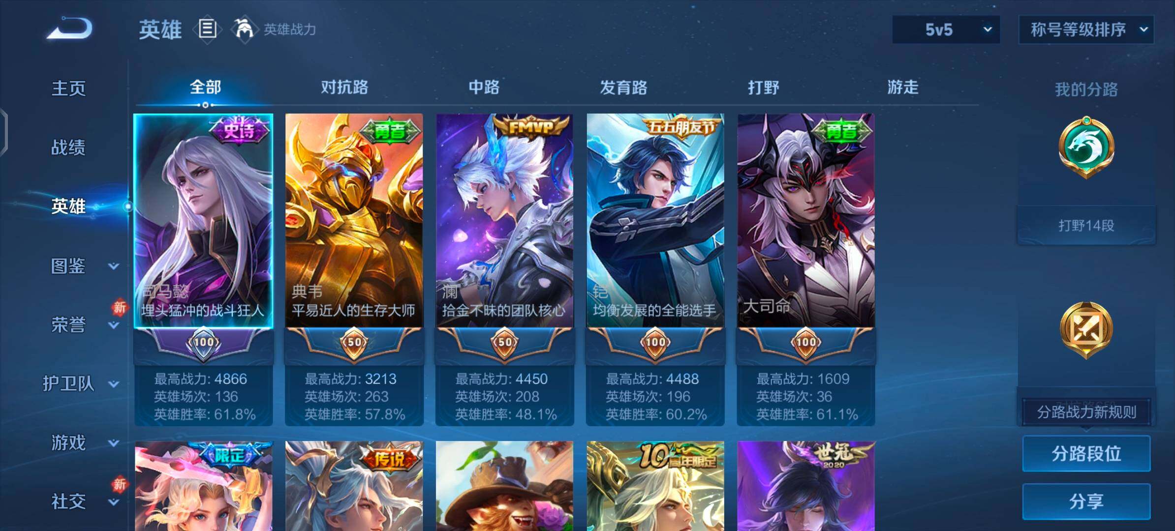 WZLX4254530王者荣耀账号详情图3