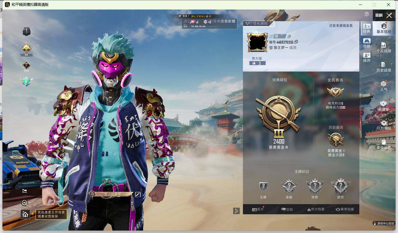 HPLE4140866和平精英账号详情图3