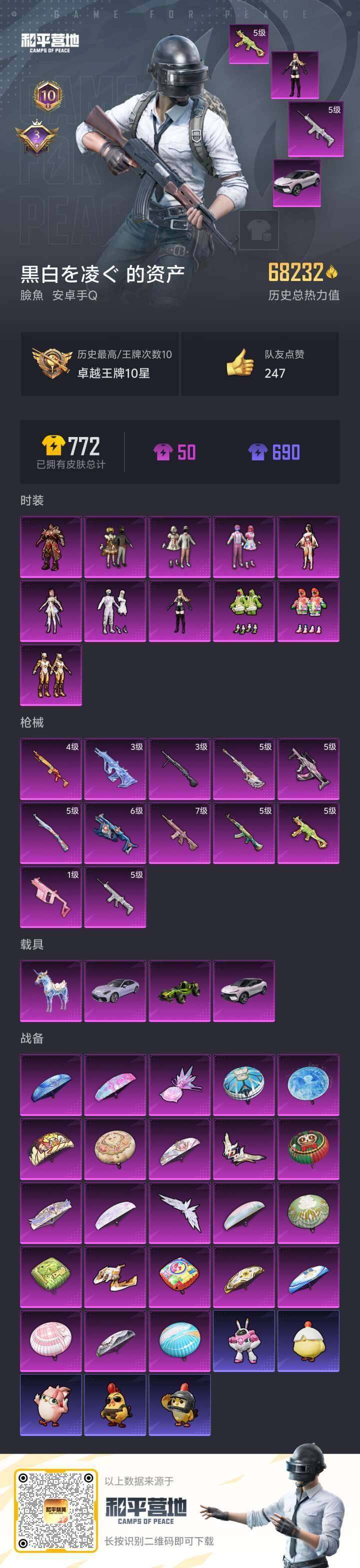 HPLE4140831和平精英账号详情图5