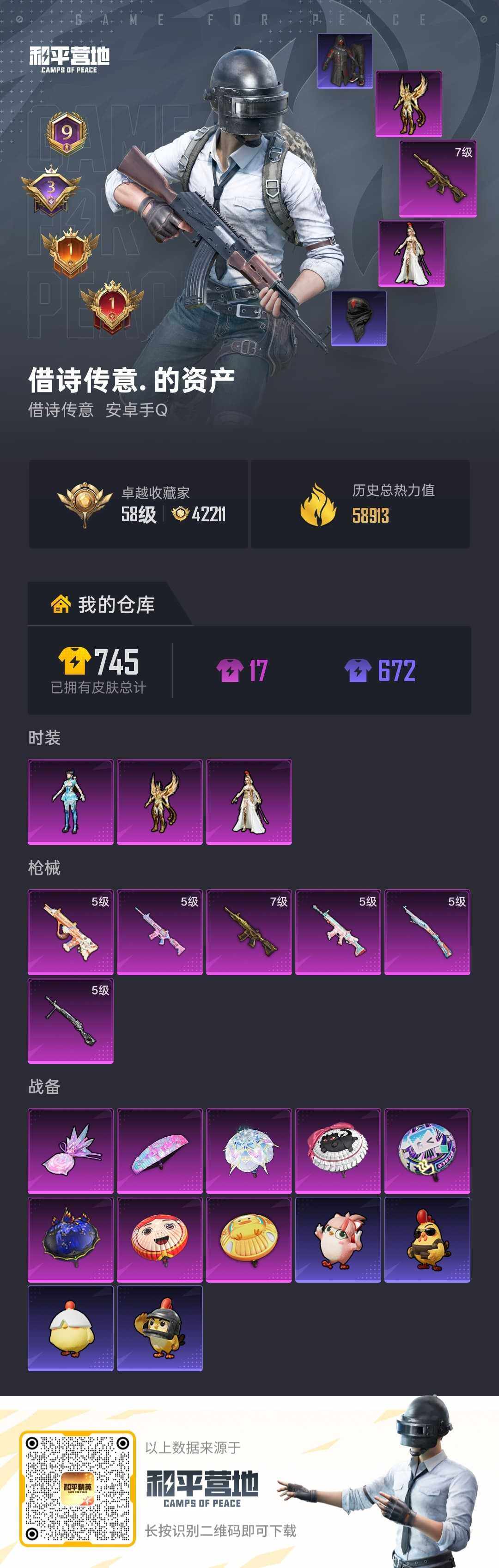 HPLE4143636和平精英账号详情图2 HPLE4143636和平精英账号详情图2