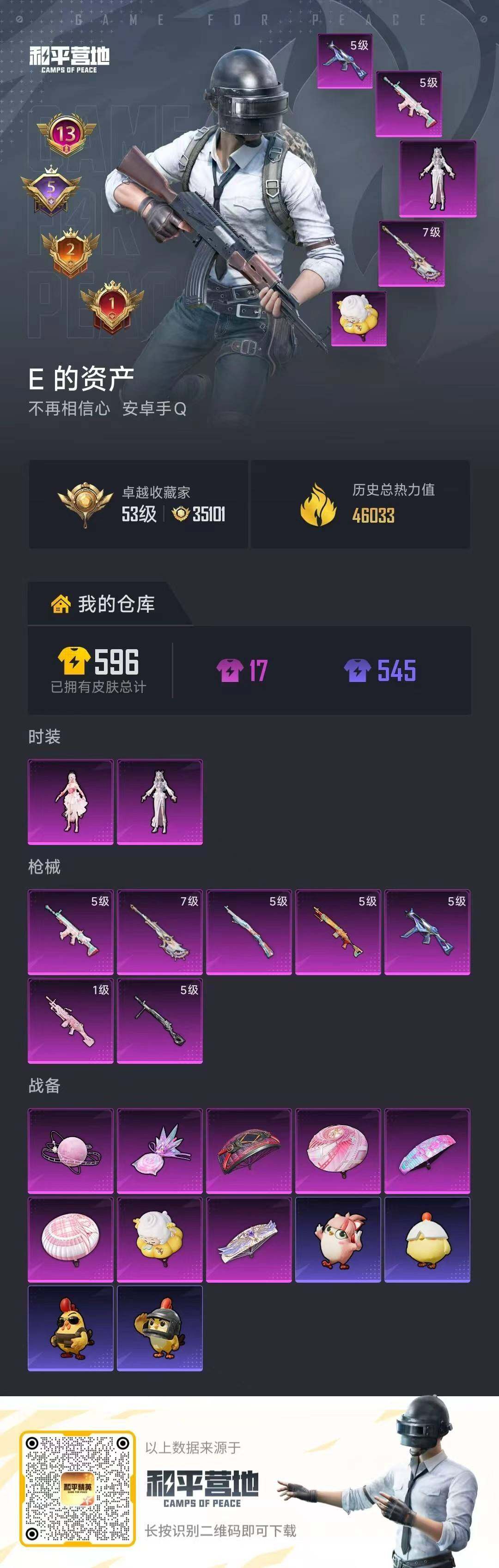 HPCMW4168022和平精英账号详情图5 HPCMW4168022和平精英账号详情图5