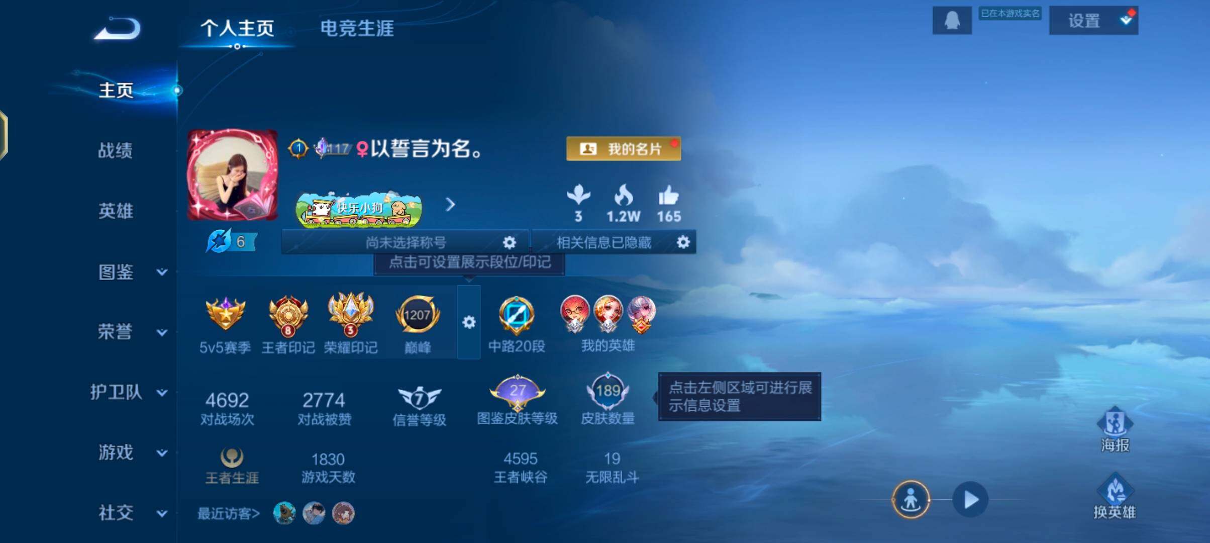 WZJZ4269987王者荣耀账号详情图6 WZJZ4269987王者荣耀账号详情图6