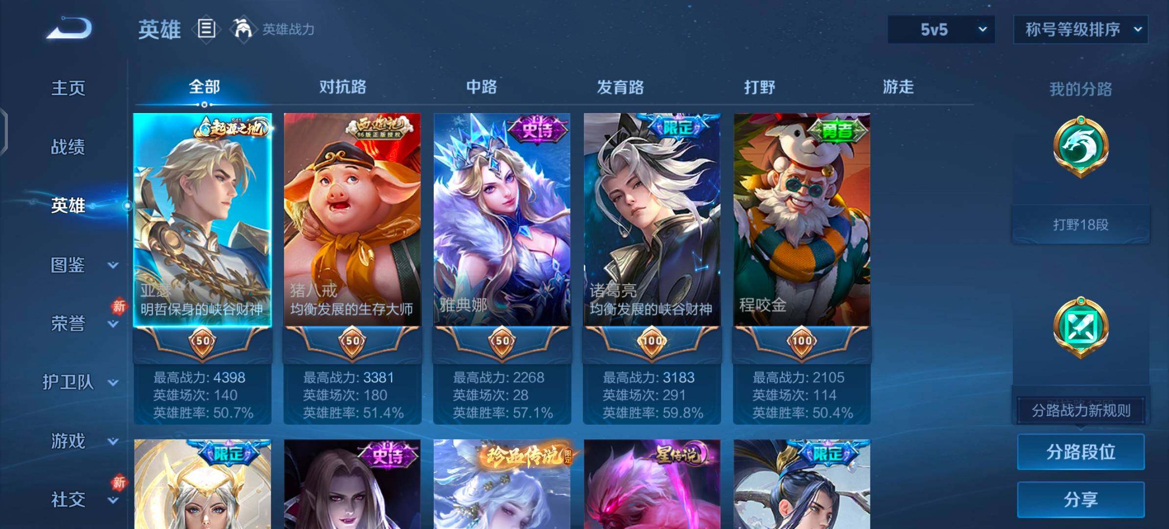 WZLX4260062王者荣耀账号详情图3 WZLX4260062王者荣耀账号详情图3