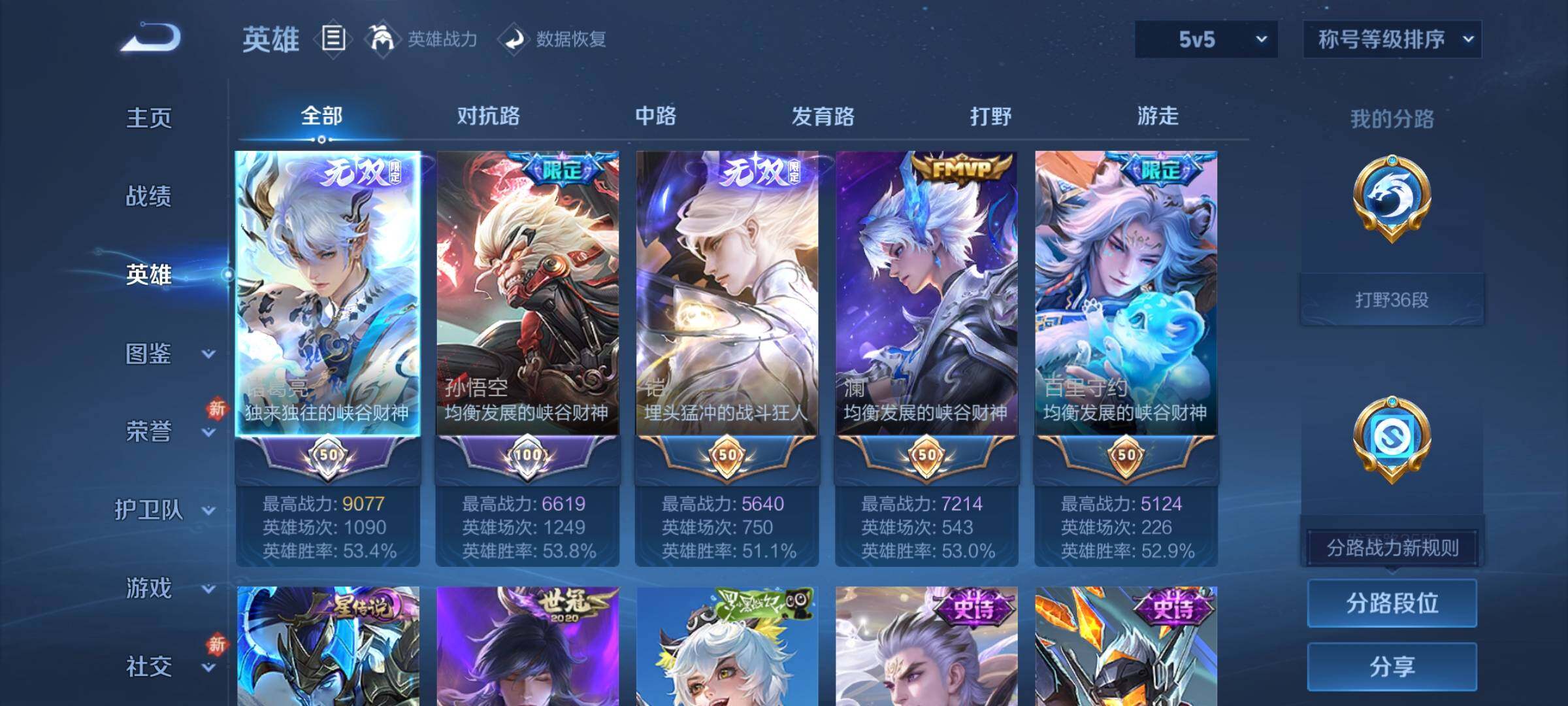 WZLX4259953王者荣耀账号详情图3