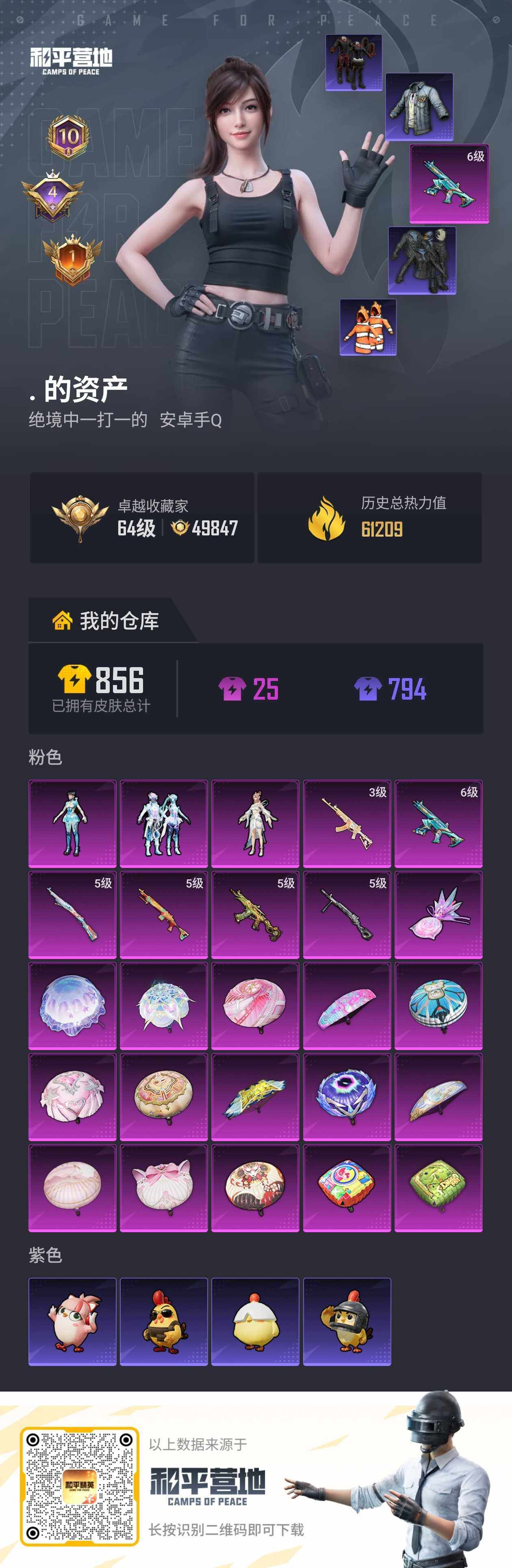 HPLX4145147和平精英账号详情图2