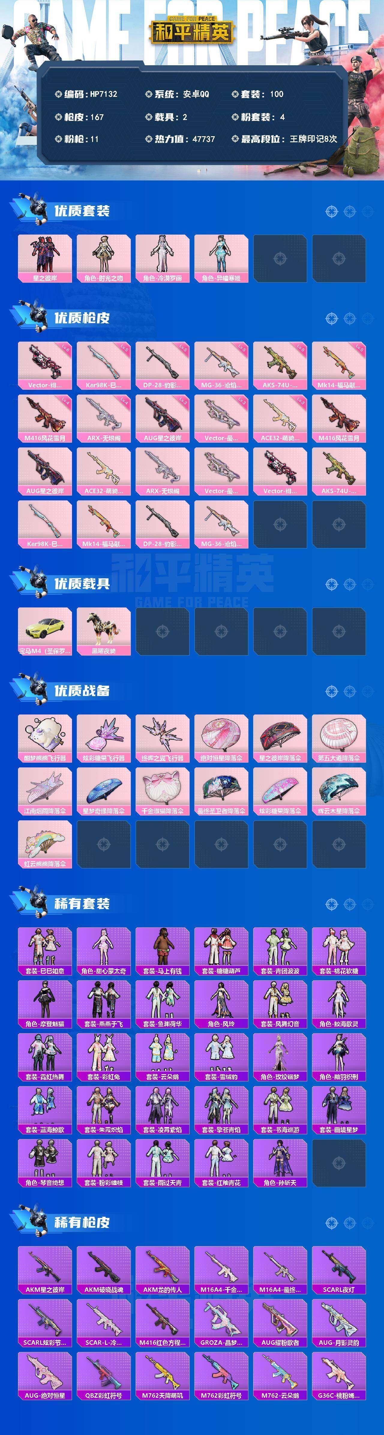 HPCMW4166644和平精英账号详情图7