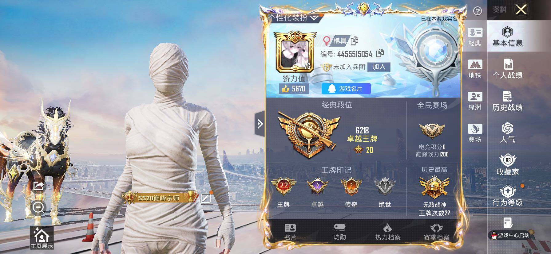 HPLX4155151和平精英账号详情图2