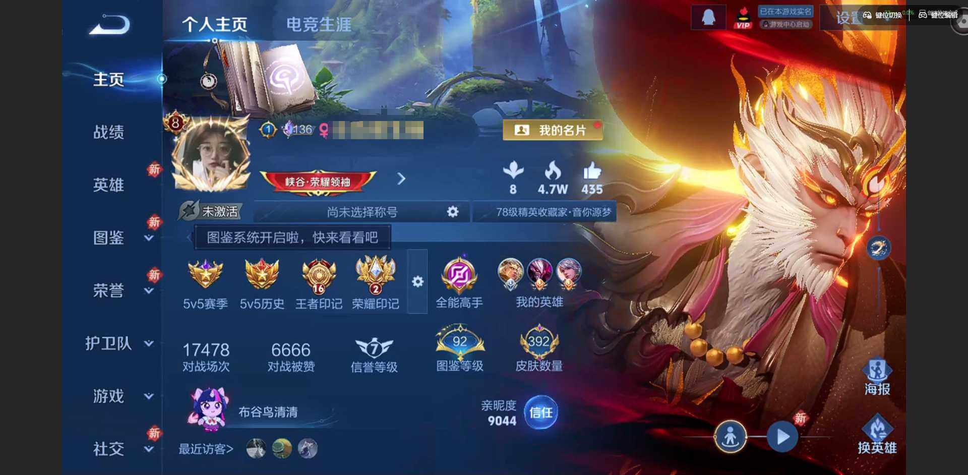 WZQM4260075王者荣耀账号详情图3