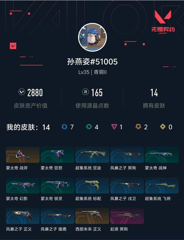 WWQXL426753无畏契约账号详情图3 WWQXL426753无畏契约账号详情图3