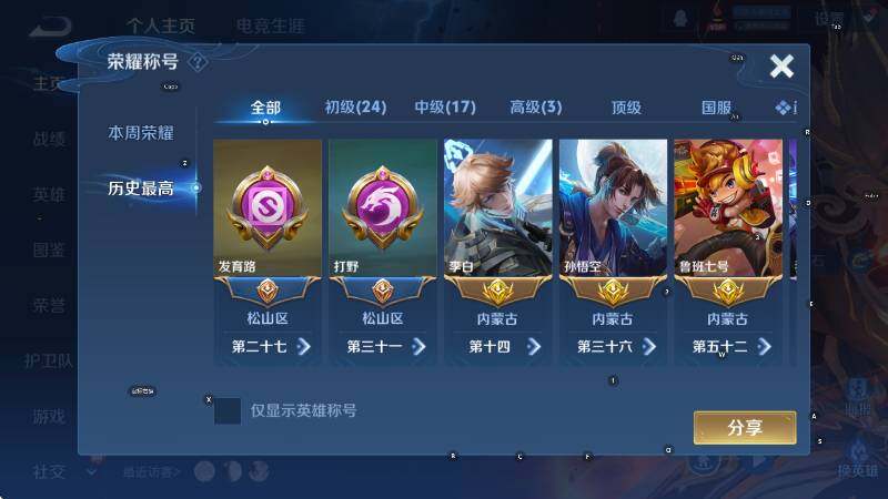 WZLX4257308王者荣耀账号详情图11