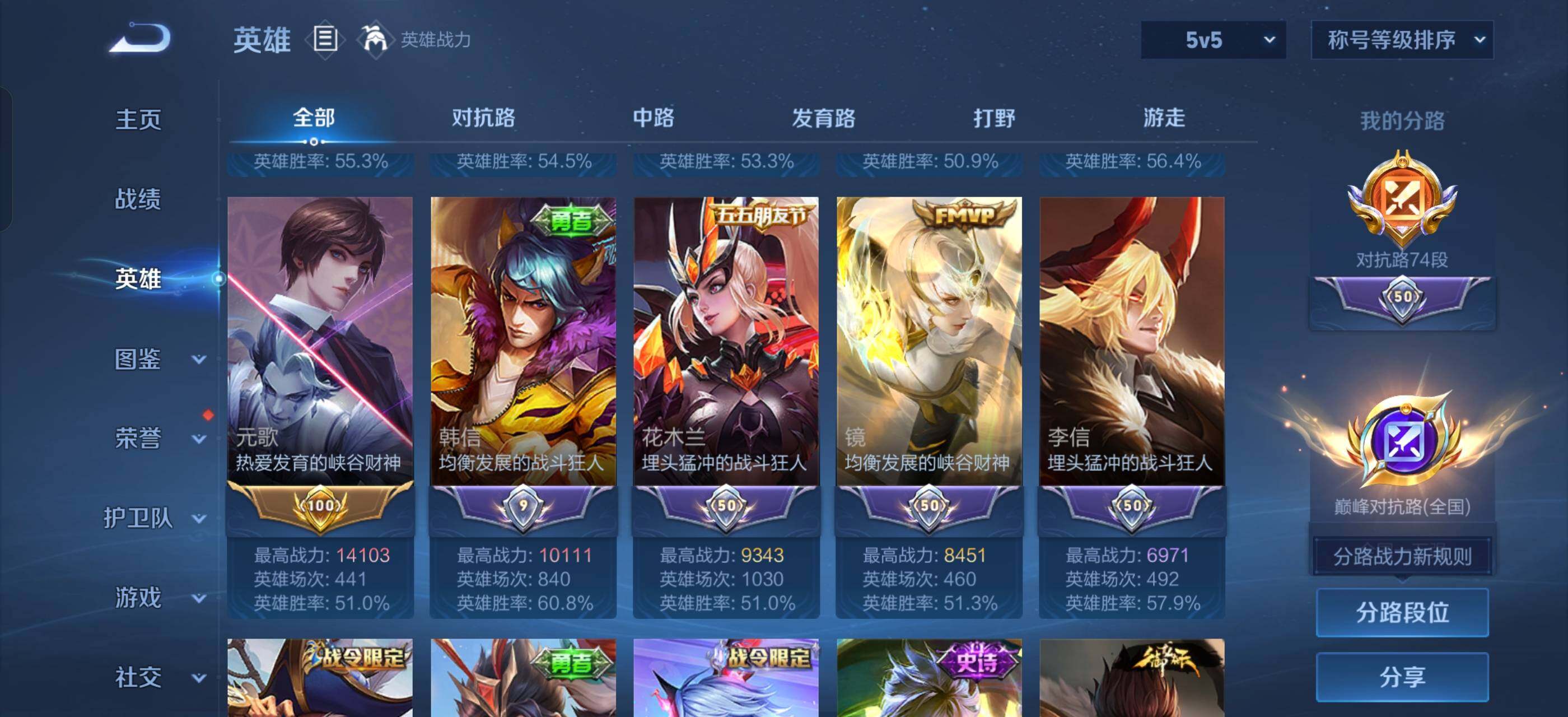 WZLX4259191王者荣耀账号详情图4