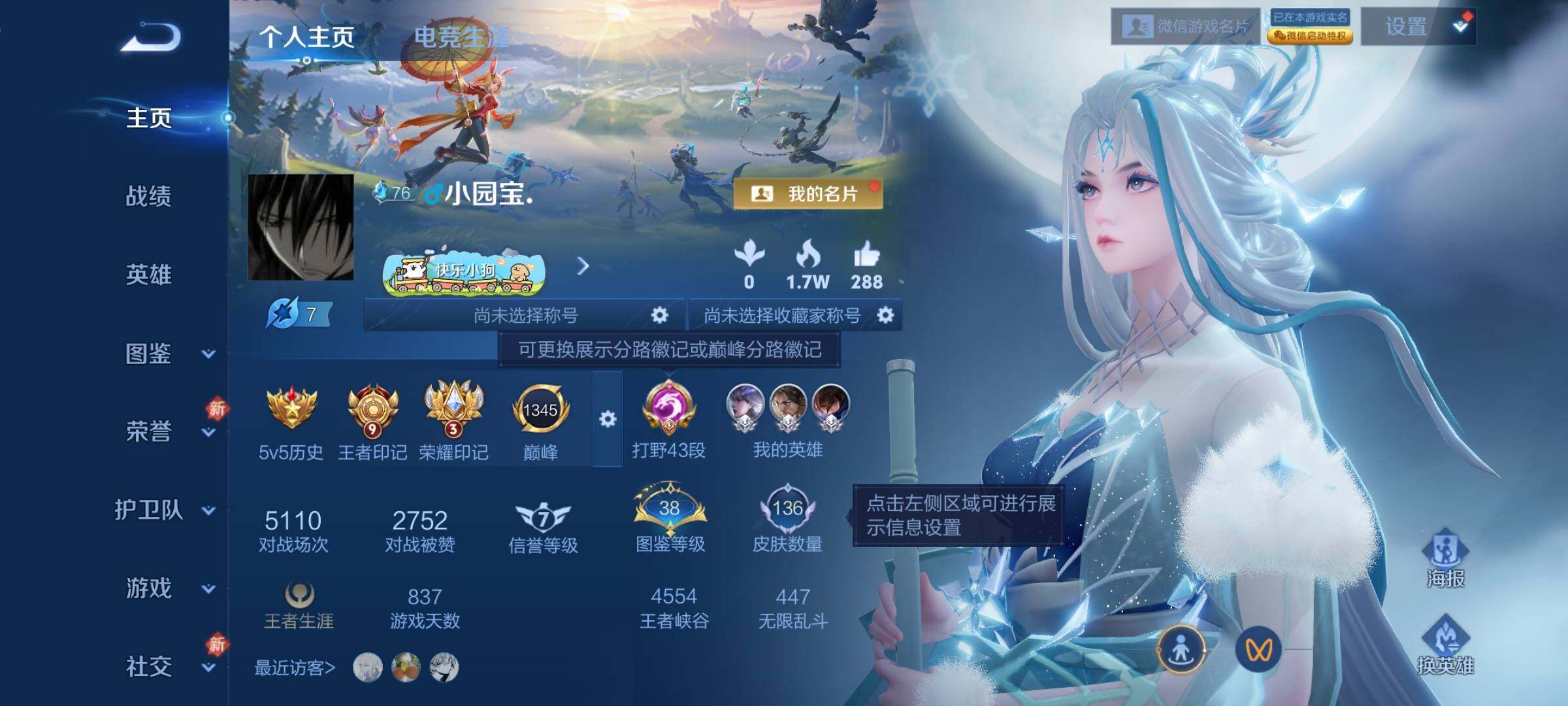 WZLX4259914王者荣耀账号详情图2