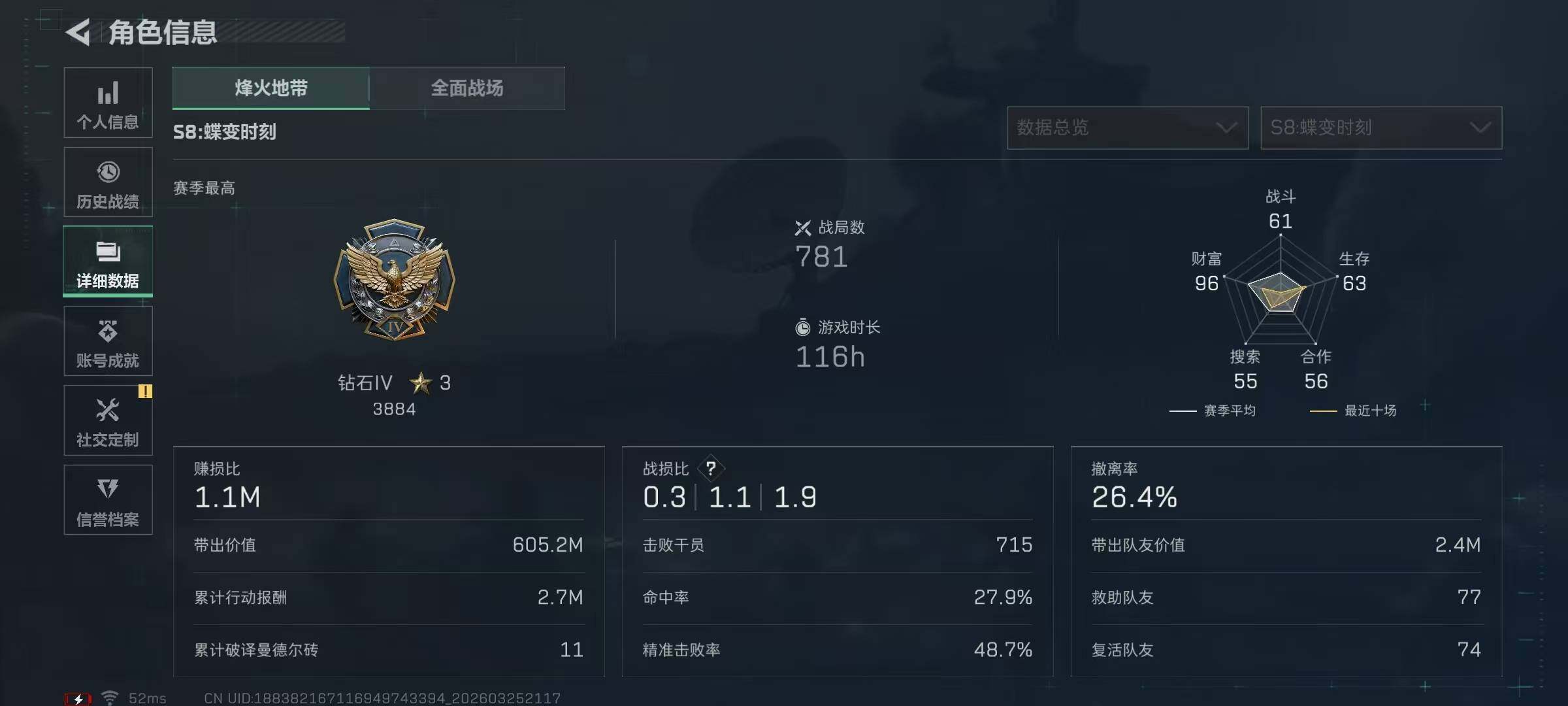 SJZQM484616三角洲行动账号详情图9