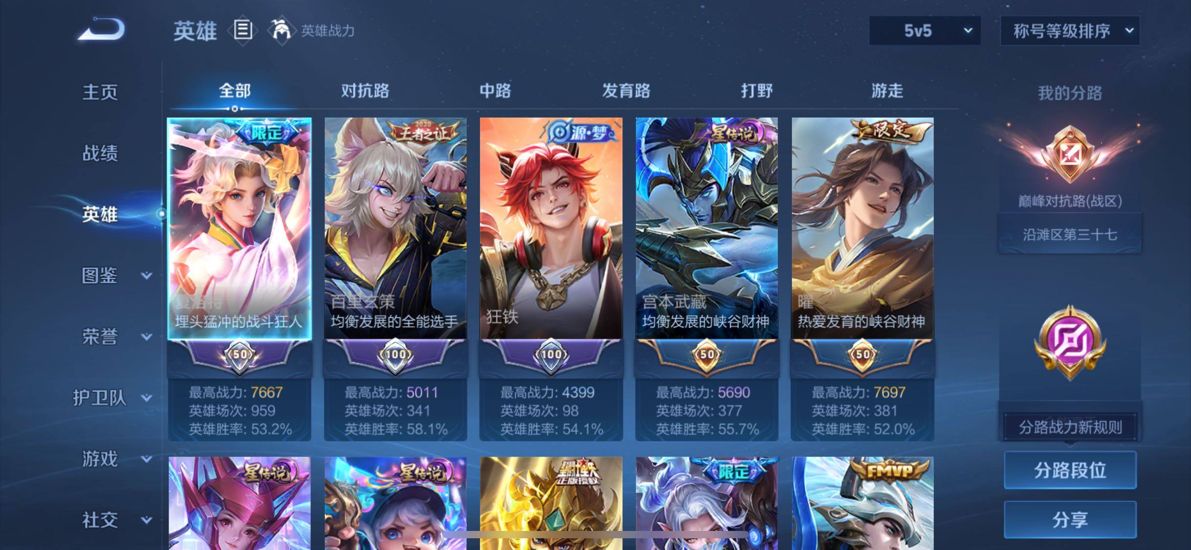 WZLX4259202王者荣耀账号详情图3 WZLX4259202王者荣耀账号详情图3