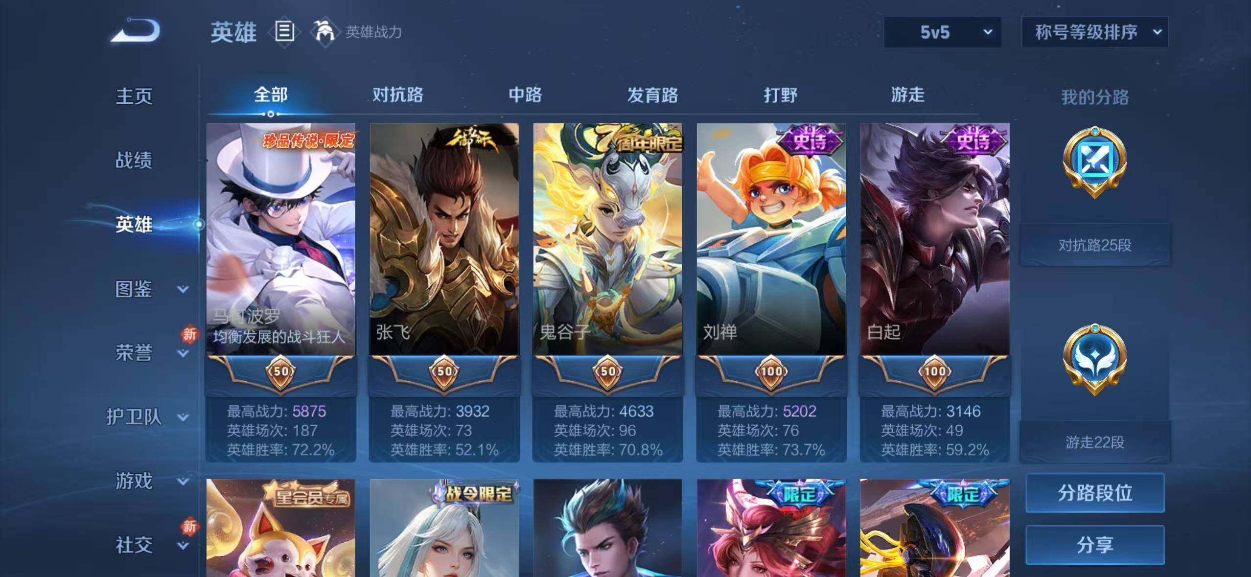 WZLX4258047王者荣耀账号详情图4